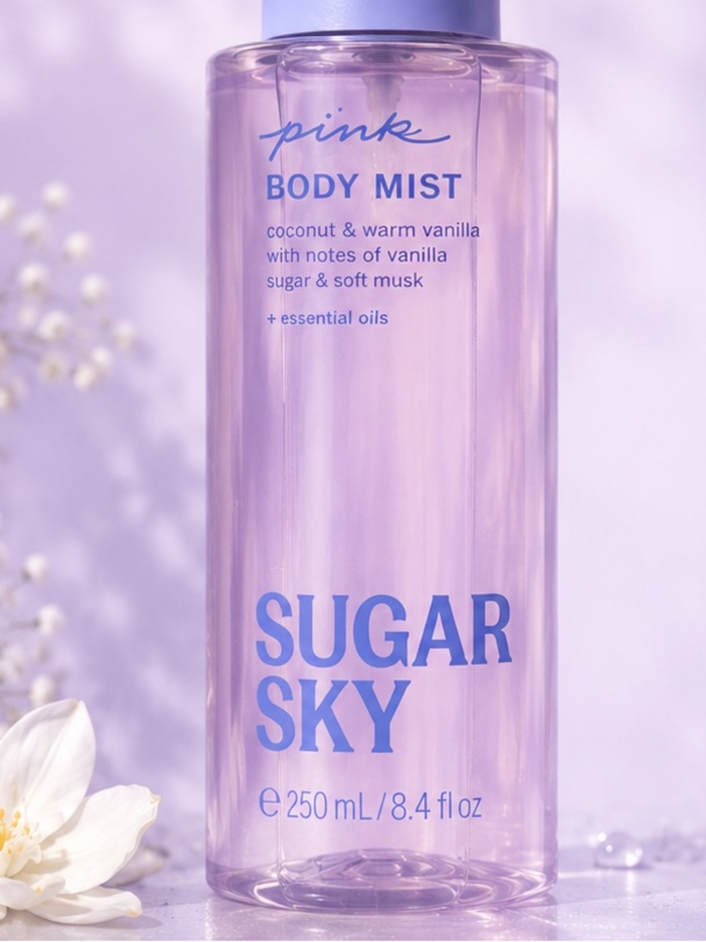 PINK Victoria's Secret Sugar Sky Body Mist — Light Purple/Pink - Picture 2 of 3